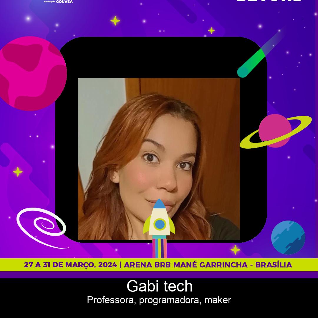Palestrante gabi tech