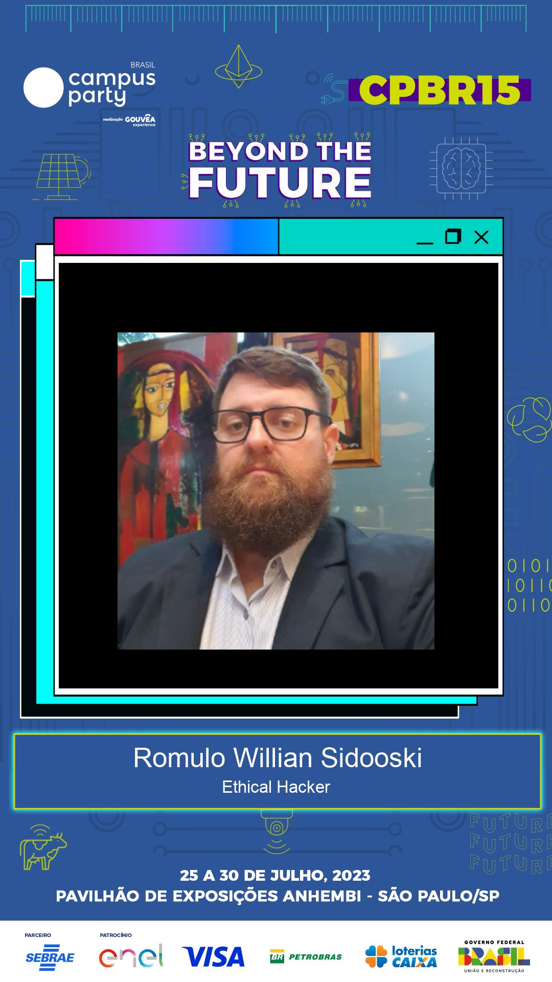 Palestrante Romulo Willian Sidooski Palestrante Romulo Willian Sidooski